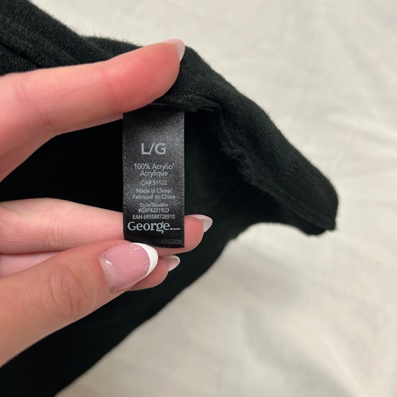 Black Wrap Sweater - Picture 5 of 6